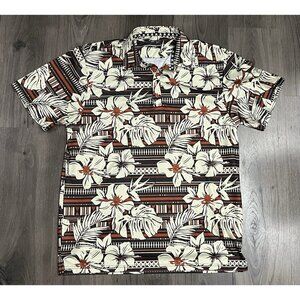 Tattoo Golf Shirt Size XL Men's Aloha 2 Series Skulls Flowers Floral